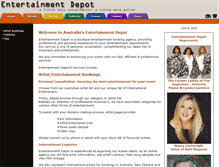 Tablet Screenshot of entertainmentdepot.com.au